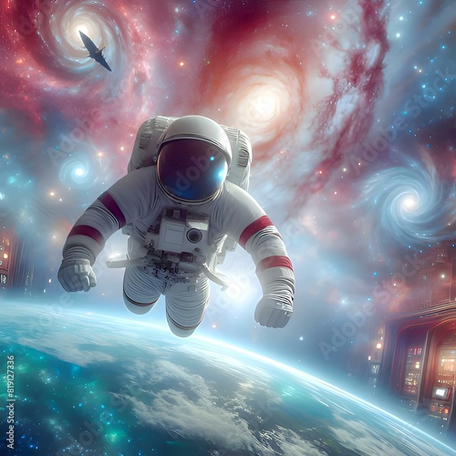 astronaut in space