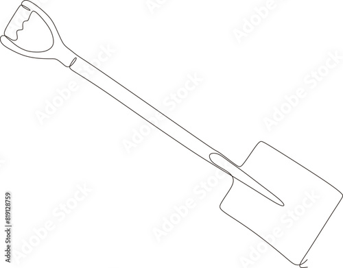 artisan and agricultural tools in continuous line art
