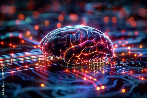 Neural circuit and electronic cyber brain in a quantum computing system, artificial intelligence technology, 