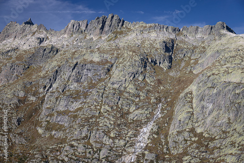 Mountain peaks near Grimselsee, Switzerland photo