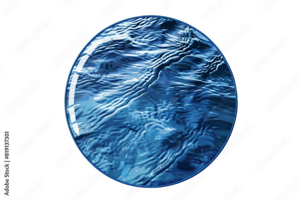 Circular abstract image with serene blue water ripples, showcasing smooth texture and calming waves in a round frame. Circular abstract image with serene blue water ripples, showcasing smooth texture and calming waves in a round frame.