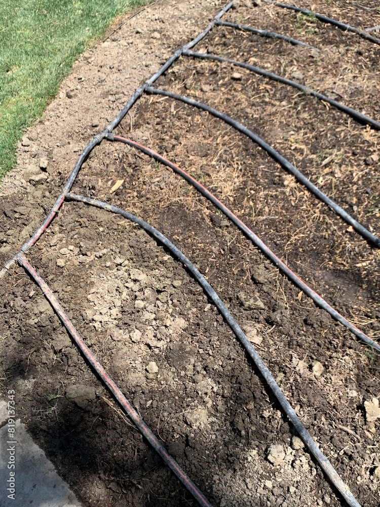 Fototapeta premium Rubber drip lines