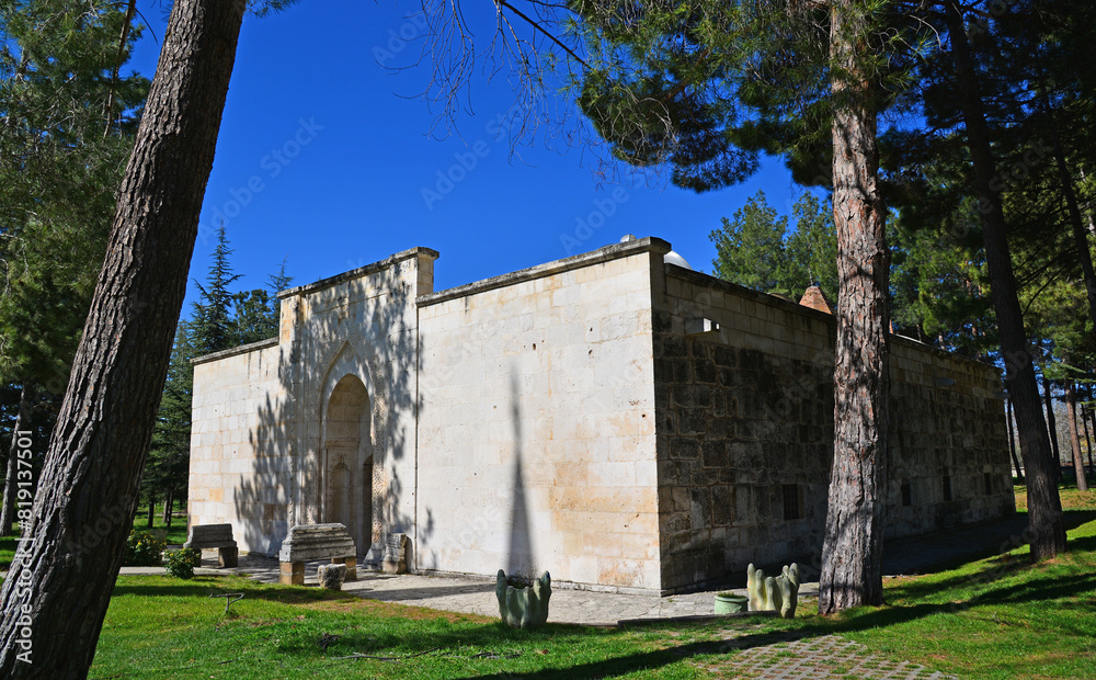 Fototapeta premium Ertokus Madrasa and Tomb, located in Isparta, Turkey, was built in 1224.