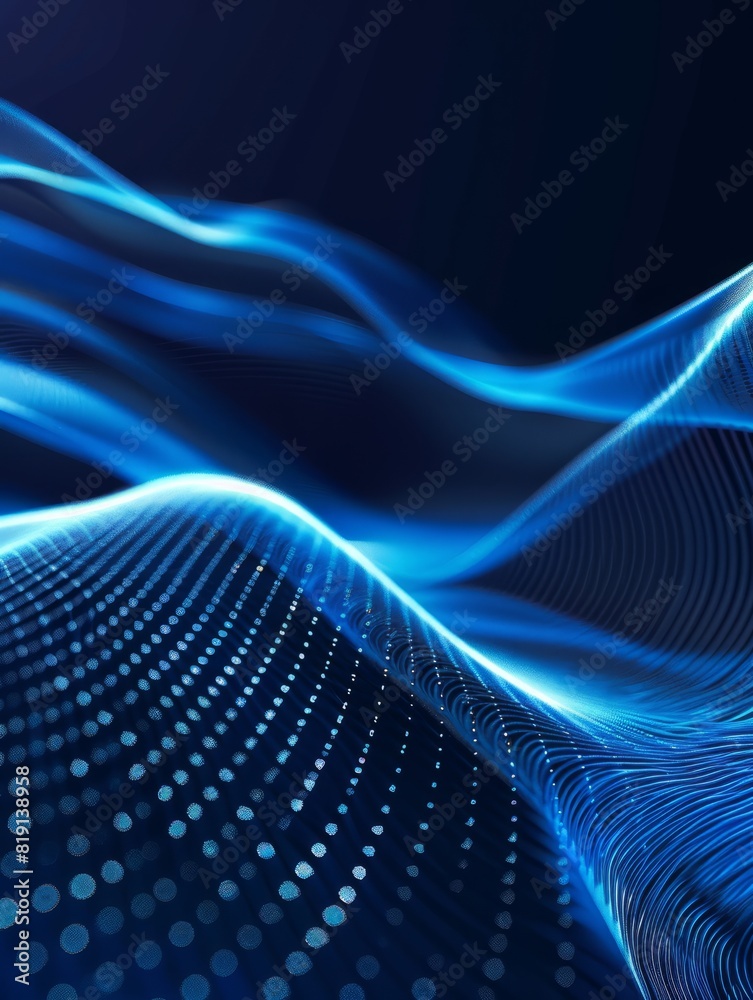 Digital technology blue rhythm wavy lines abstract graphic poster web page ppt background Digital technology blue rhythm wavy lines abstract graphic poster web page ppt background