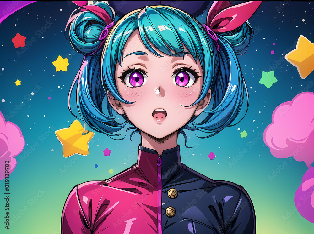 Marvellous characters illustrations in the anime style Marvellous characters illustrations in the anime style