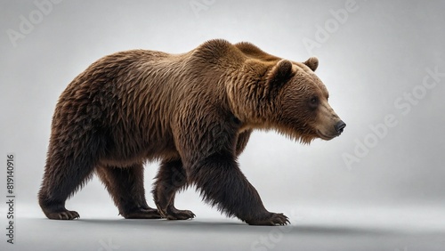 Grizzly Bears in WHITE Background