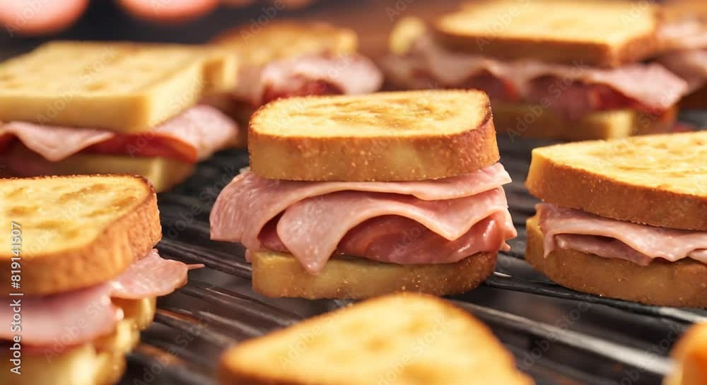 A Classic Start: Grilled Cheese and Ham for Breakfast A Classic Start: Grilled Cheese and Ham for Breakfast