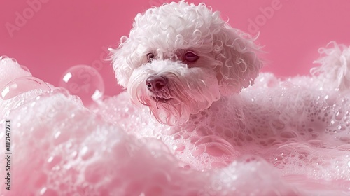 liquid fluid poodle bubble washed photo