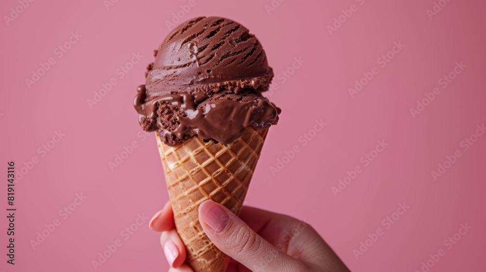 Chocolate Ice Cream Cone Chocolate Ice Cream Cone