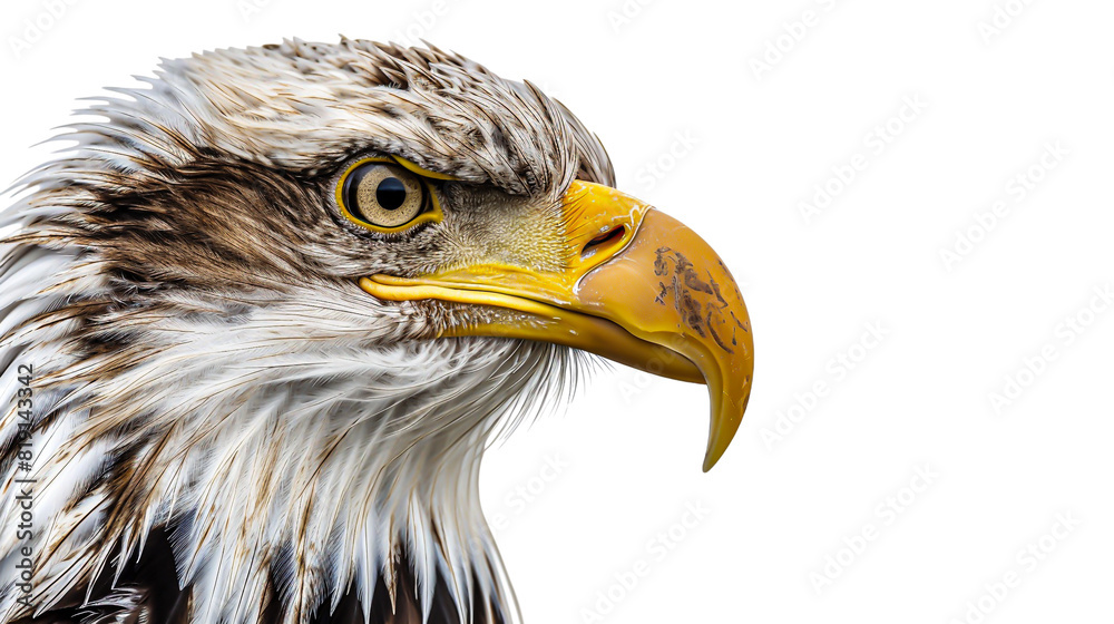 Fototapeta premium Bald Eagle Close-Up with Intense Stare