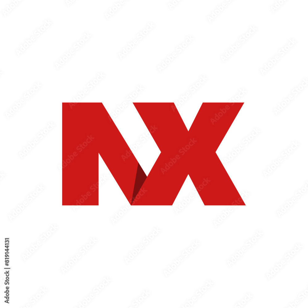 NX brand monogram on white background 