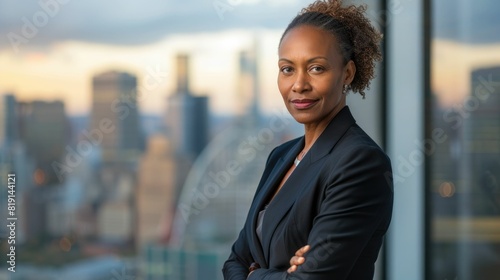 The close up picture of the african american chief executive officer is working inside the office building, the CEO require skill like leadership, management, communication and adaptability. AIG43.