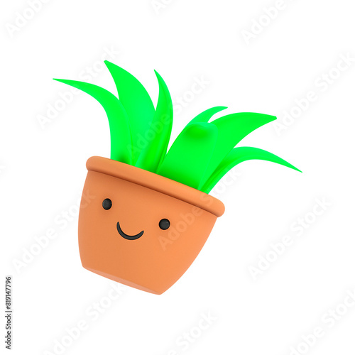 3D Animated Kawaii Plant