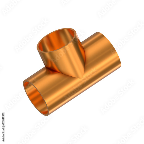 3D Copper Tee