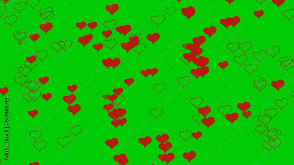Loop Animation Heavy Rain Love Droop Fall Green Background Effects Seamless Loop Animation Heavy Rain Love Droop Fall Green Background Effects Seamless