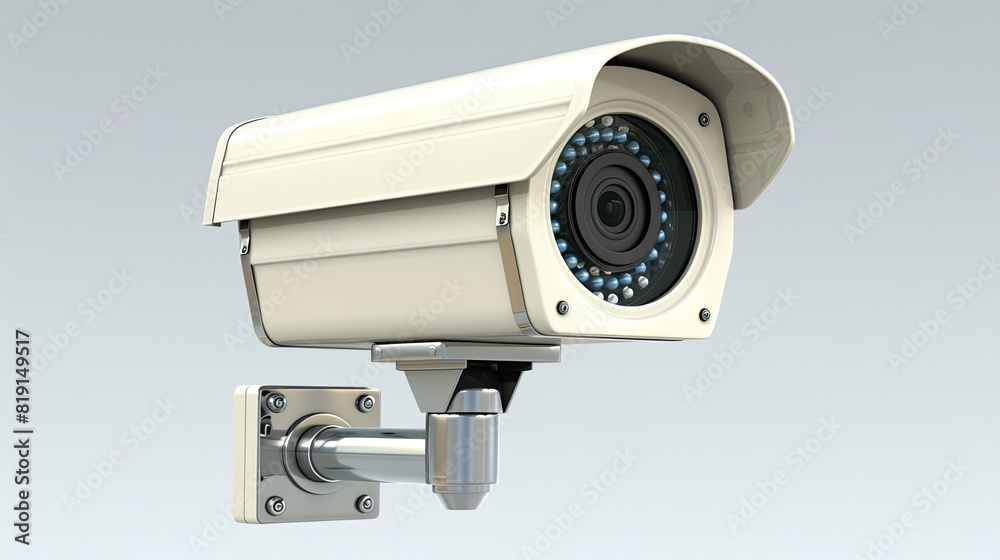 Surveillance and security cameras, on white background. Surveillance and security cameras, on white background.
