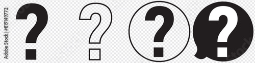 Question mark icon, Question mark sign and symbol vector design. eps 10