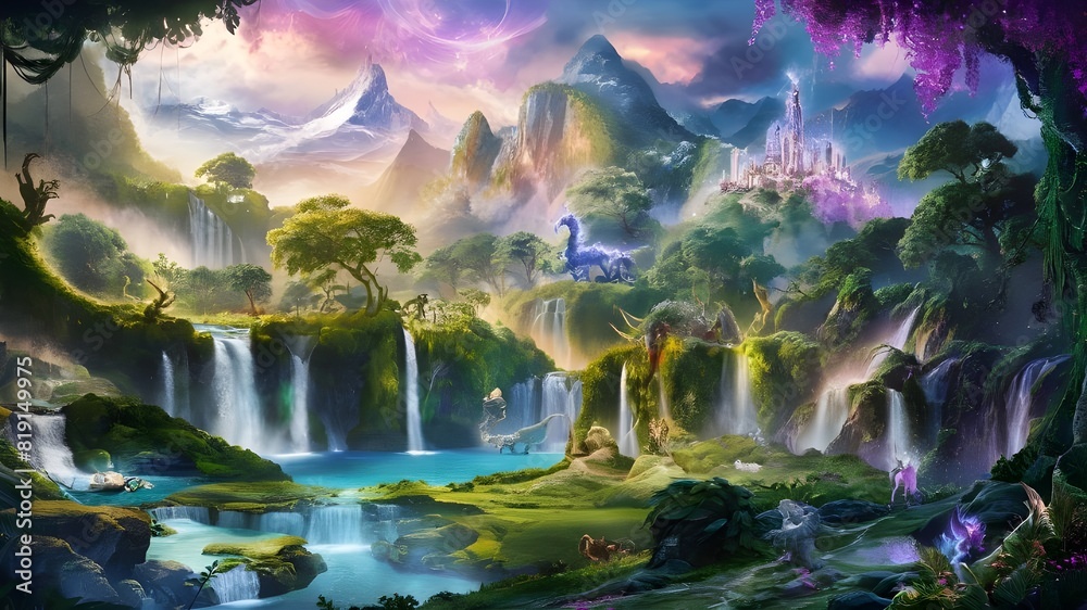 Beautiful fantasy landscape.