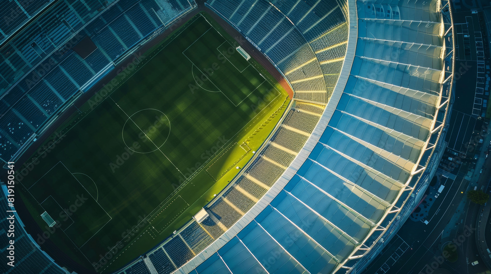 Fototapeta premium Stadium, Football Pitch, soccer Field
