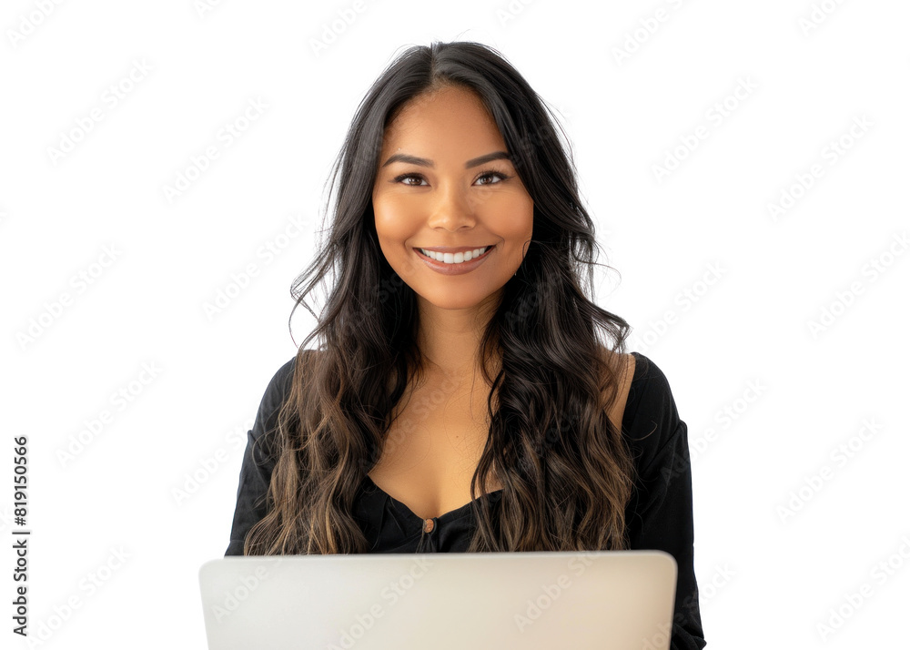 Native American Woman with Laptop Native American Woman with Laptop