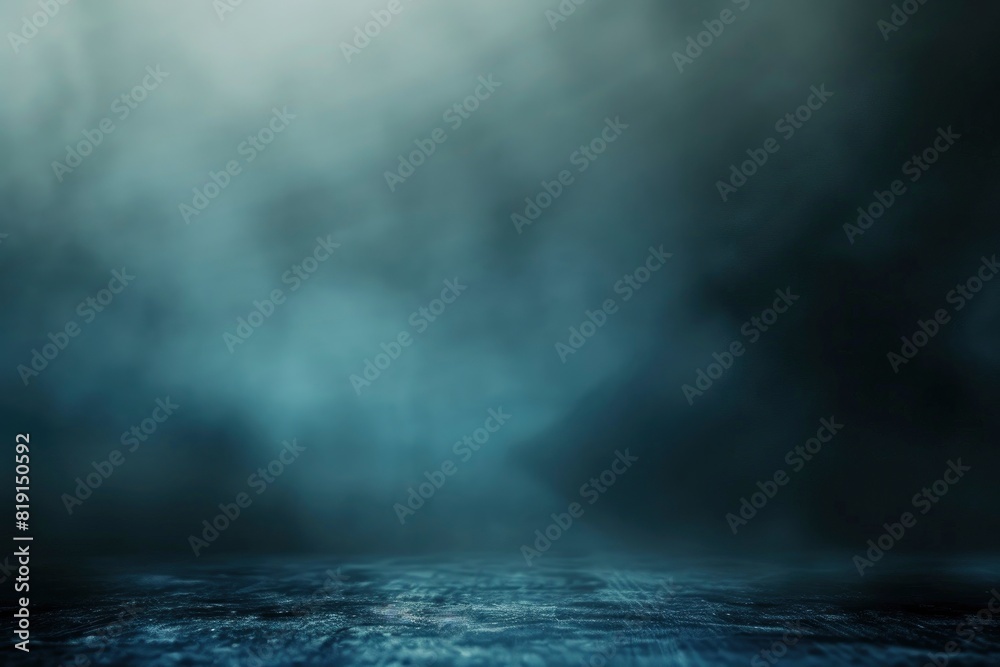 Dark, blurry, simple background, blue abstract background gradient blur, Studio light - Generative ai