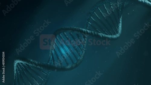 Riproduzione 3d del DNA - illustrazione 3D photo