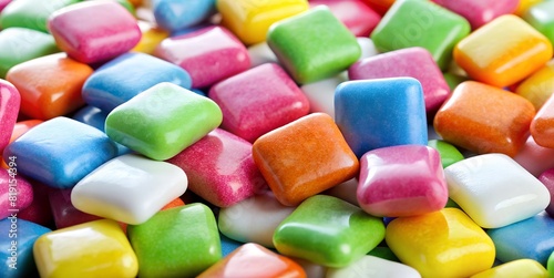 Background of colourful chewing gum