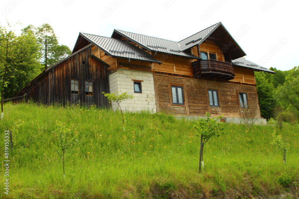 A house in a grassy area A house in a grassy area