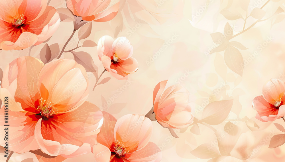 Abstract Background with Elegant Floral Patterns - Add a touch of sophistication with this abstract background featuring elegant floral patterns, perfect for creating a refined and classy look