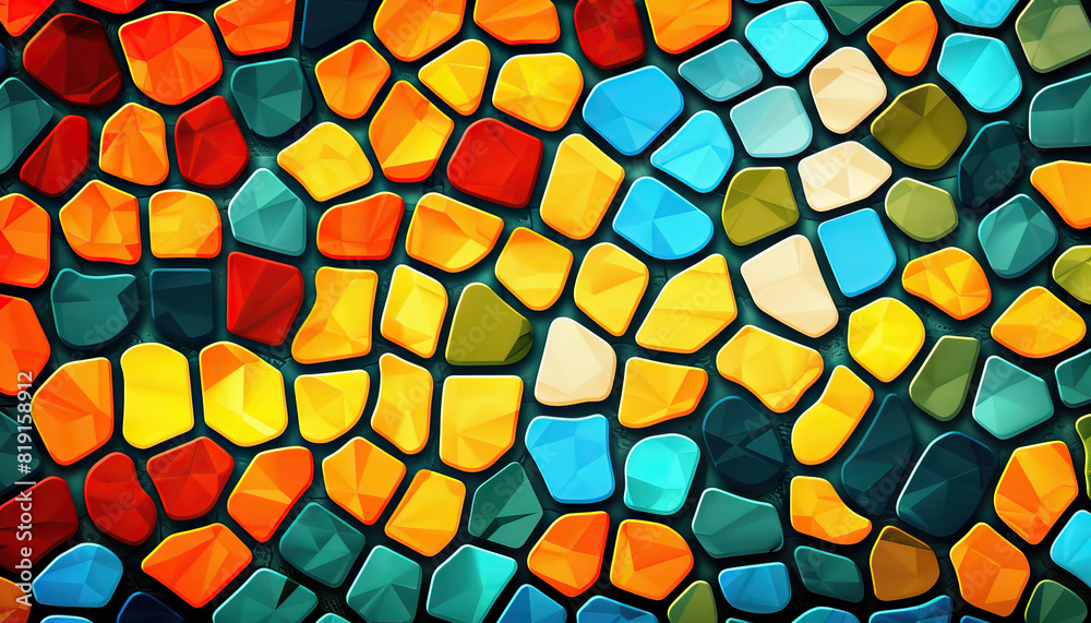 Abstract Digital Artwork with Mosaic Pattern - Add a unique look with this abstract digital artwork featuring a mosaic pattern, perfect for creating a textured and intricate design Abstract Digital Artwork with Mosaic Pattern - Add a unique look with this abstract digital artwork featuring a mosaic pattern, perfect for creating a textured and intricate design