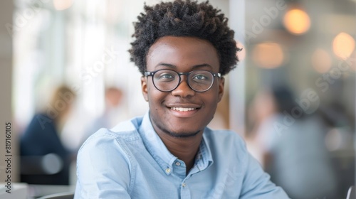 A Confident Man with Glasses photo