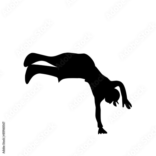 Parkour silhouette
