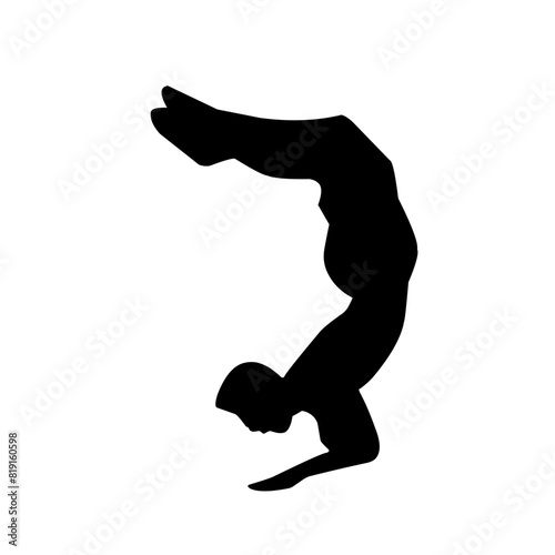 Parkour silhouette