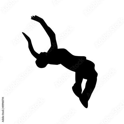 Parkour silhouette