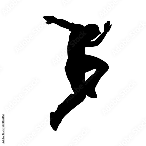 Parkour silhouette