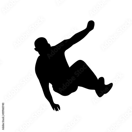 Parkour silhouette