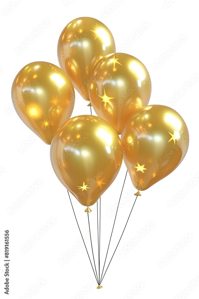 a bunch of gold balloons with stars on them a bunch of gold balloons with stars on them