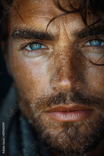Attentive man, close-up portrait, professional photoshoot  © Huyen