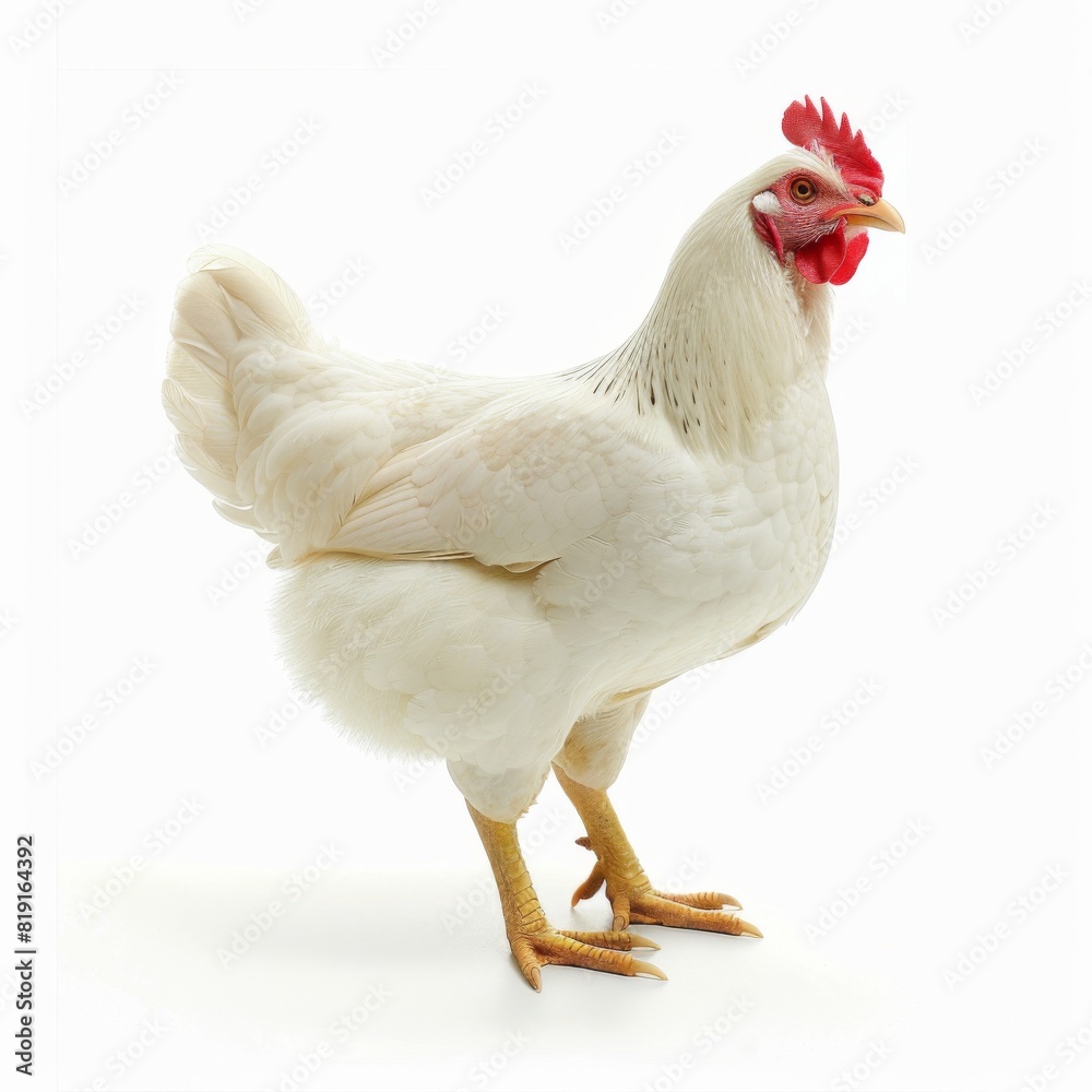 Fototapeta premium chickens, photo of stock, on a white background