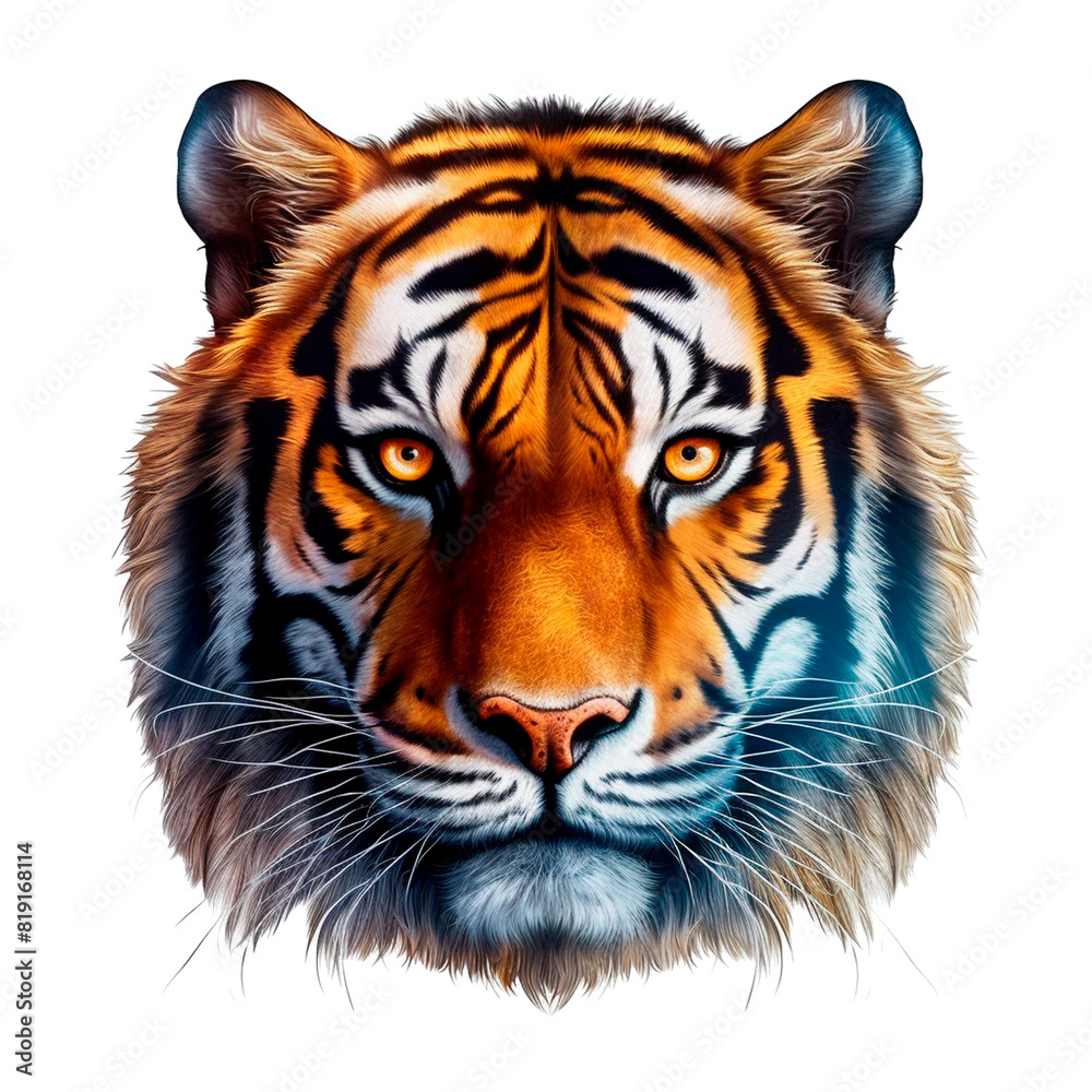 Tiger Image for Stickers, T-Shirt Print, Cap, Mug, Slippers, Mousepad, with Transparent Background PNG Tiger Image for Stickers, T-Shirt Print, Cap, Mug, Slippers, Mousepad, with Transparent Background PNG