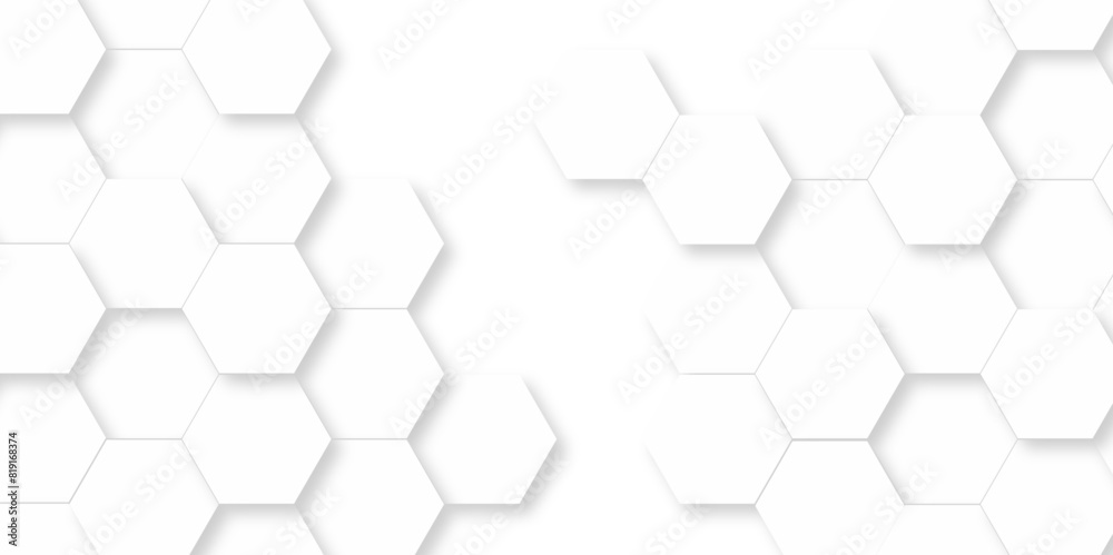 Abstract Vector pattern with hexagonal white and gray technology line paper background. Hexagonal 3d grid tile and mosaic structure mess cell. white and gray hexagon honeycomb geometric copy space. Abstract Vector pattern with hexagonal white and gray technology line paper background. Hexagonal 3d grid tile and mosaic structure mess cell. white and gray hexagon honeycomb geometric copy space.