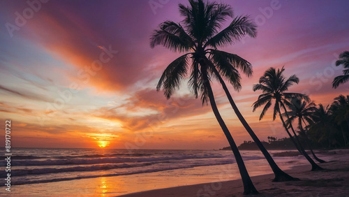 Tropical beach in Punta Cana  Dominican Republic. 