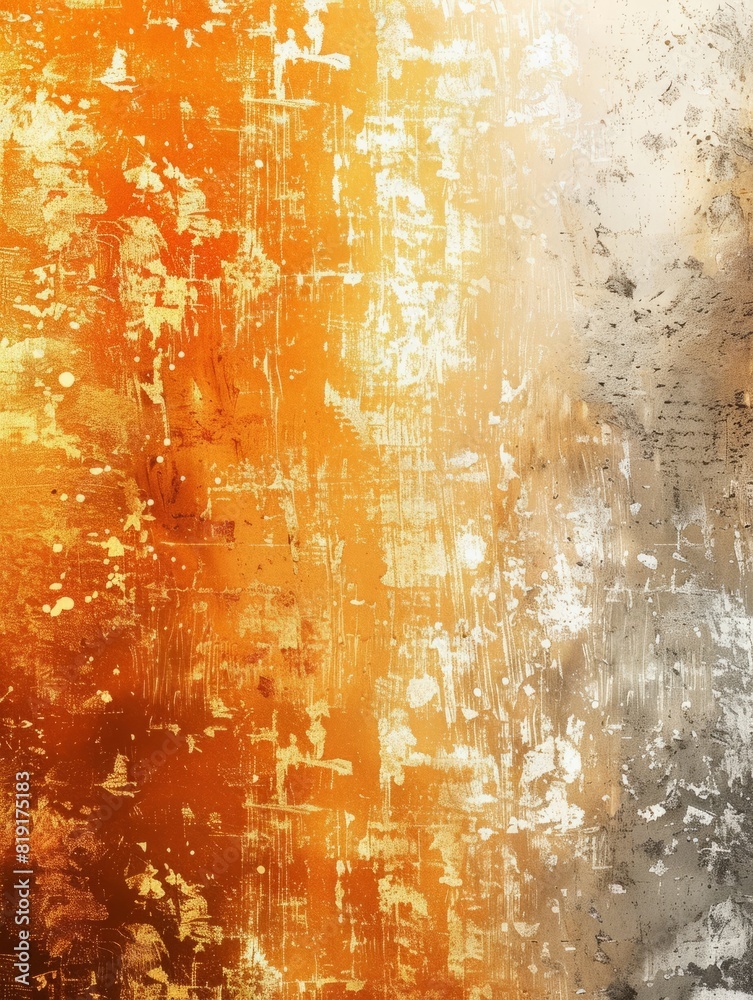 white gold orange aged light , texture color gradient rough abstract background , shine bright light and glow template empty space grainy noise grungy