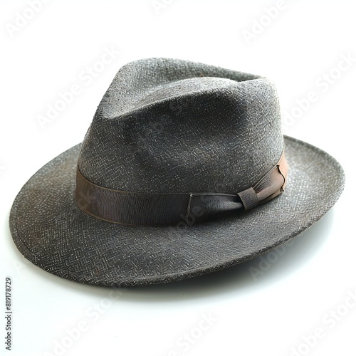 Featuring a trilby , isolated on white background , high quality, high resolution photo