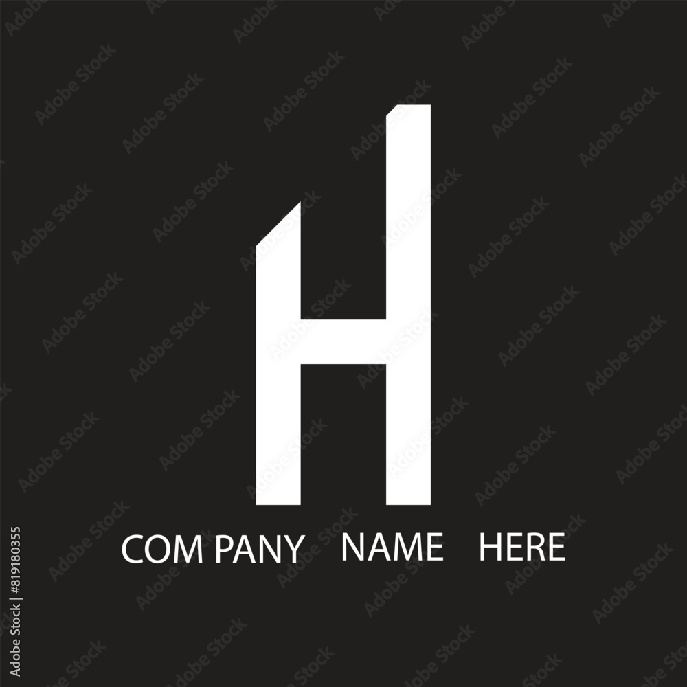 H letter logo design on Black background. H creative initials letter logo concept. H letter design.
H letter logo design on Black background. H creative initials letter logo concept. H letter design.