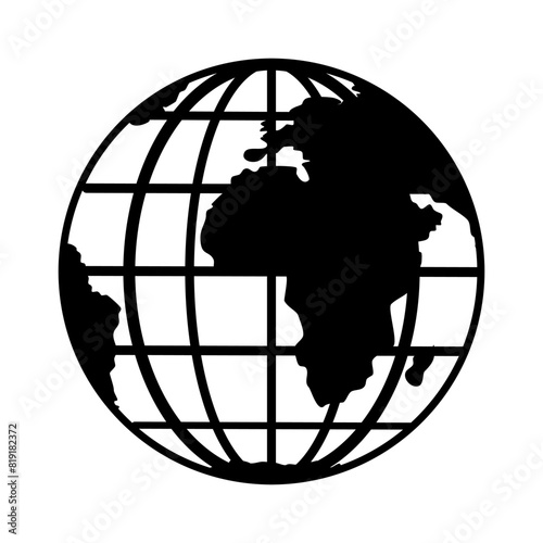 world planet icon. world globe icon. earth globe flat design icon. isolated on white background. vector illustration. world globe isolated,