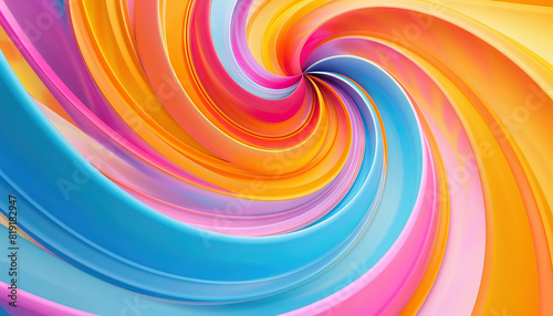 Colorful Abstract Background with Fluid Shapes - Add a touch of fluidity to your designs with this colorful abstract background, perfect for modern and dynamic concepts.