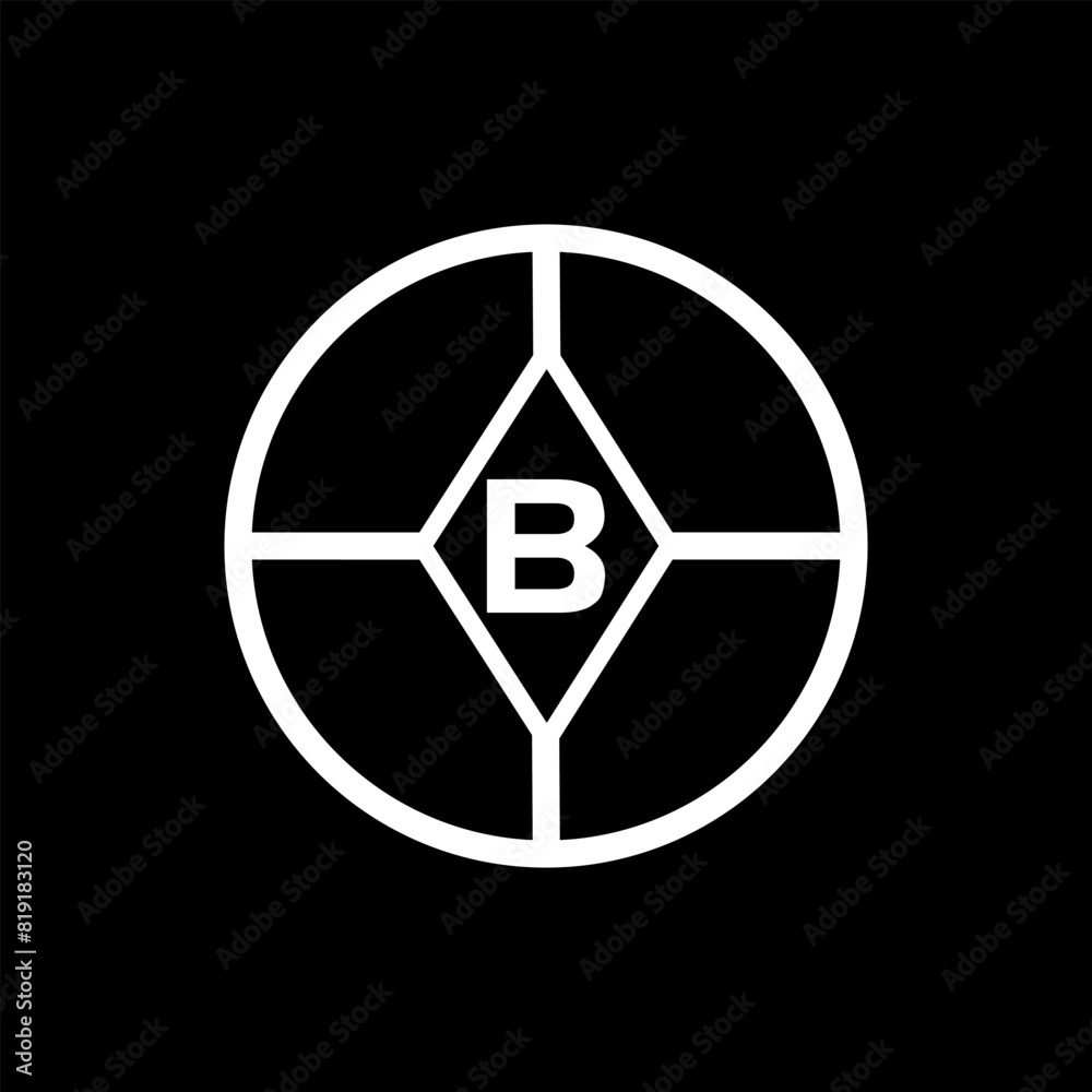 B creative circle letter logo concept. B letter design. B creative circle letter logo concept. B letter design.