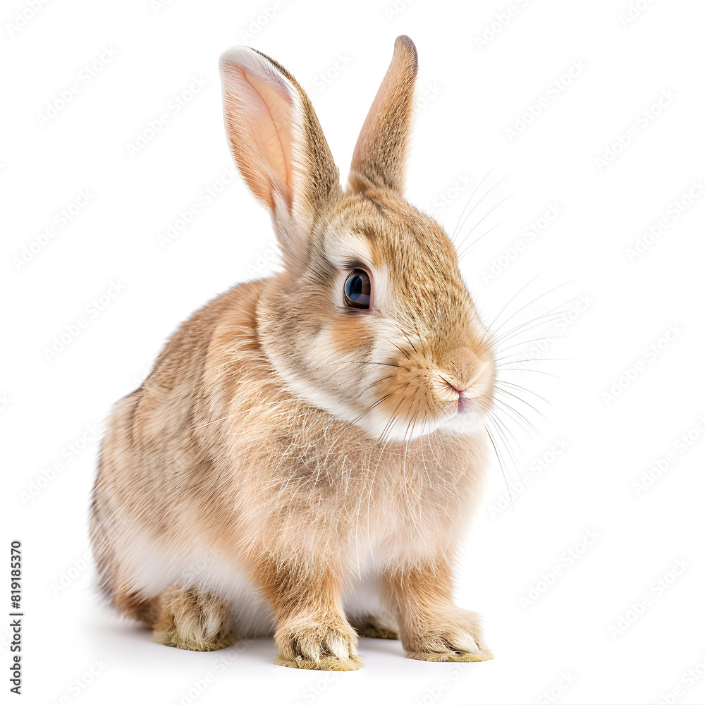 Fototapeta premium rabbit on white background