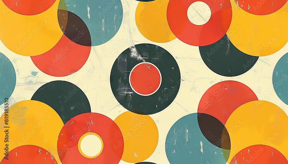 Abstract Background with Retro Circles - Add a vintage vibe to your ...